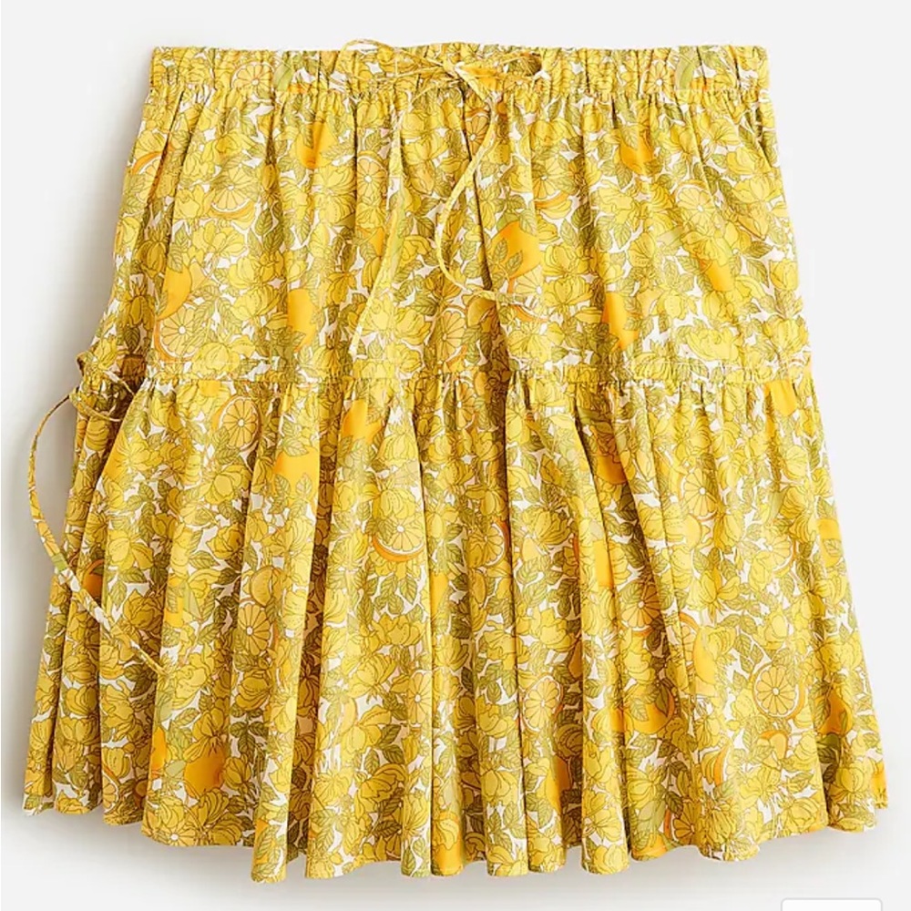NWT Small J.Crew Lemon Skirt (Limone print)